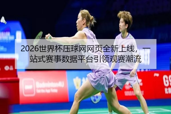 2026世界杯压球网网页全新上线，一站式赛事数据平台引领观赛潮流